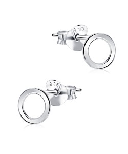 Minimalist Circle Silver Ear Stud STS-5290